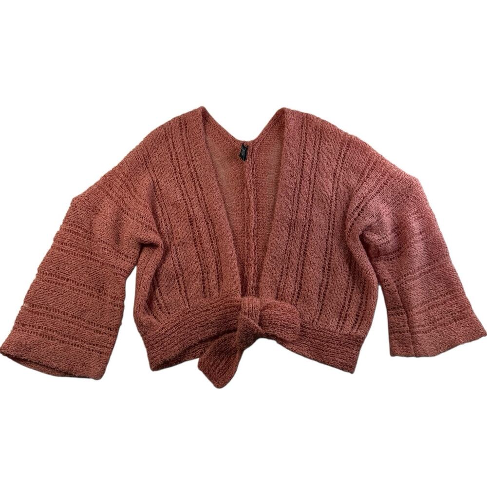 Vintage M Medium Cardigan Sweater Japan Specialty House Knit Cottagecore Prairie